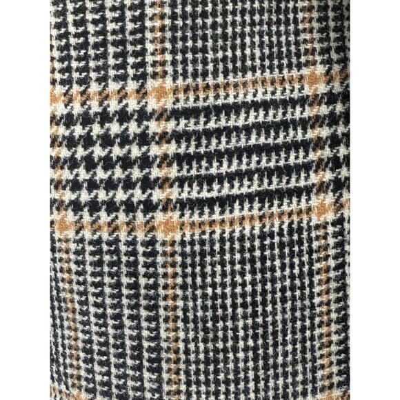 Smythe Patch Pocket Duchess Blazer Preppy Black Camel Plaid Wool Jacket Size 4 - Picture 9 of 13